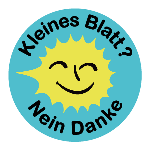 Laden Sie das Bild in den Galerie-Viewer, Kleines Blatt? Nein Danke T-Shirt Blue
