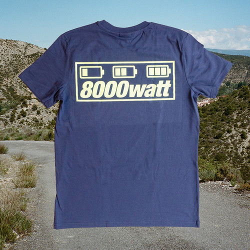 Organic 8000watt T-Shirt Indigo Hush