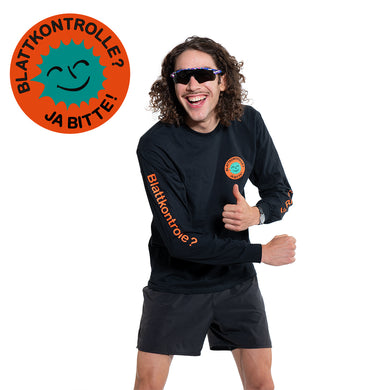 Blattkontrolle? Ja Bitte!    Longsleeve Orange